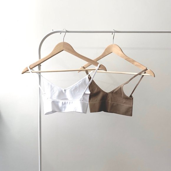 Low Back Bralette Duo Set 2 Crop Tops - Picture 2 of 14